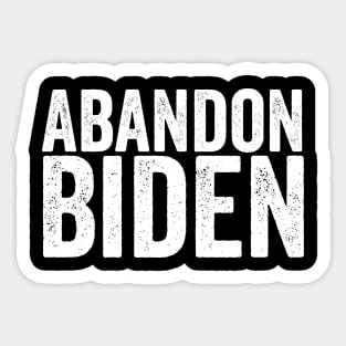 Abandon biden Sticker